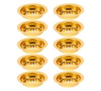 FRCOLOR Iron Charcoal Screen with Elegant Hollow Design and Refined Perforated Structure 10pcs for Incense Burner Insert Suitable for Resin and Frankincense Use in Meditation and Yoga