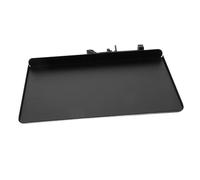 FRCOLOR Iron Microphone Sound Card Tray Stand with Storage Shelf for Live Streaming Office Classroom Conference Easy to Install Mic Support Accessory