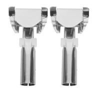 FRCOLOR Iron Mop Rod Chuck Replacement Connector Clamps with -Resistant Lock and Flexible Angle Adaptation 2pcs for Cleaning and Pole Use in Factories and Industrial Settings