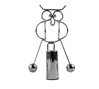FRCOLOR Iron Owl Balance Ball Desktop Ornament Unique Rotating Tumbler Design Decorative Iron Art for Home Office Great for Science Enthusiasts Stylish Physics Demonstration Decor
