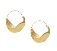 FRCOLOR Irregular Metal Flower Basket Earrings for Women Quirky Dangle Hoop Ear Jewelry Hypoallergenic Drop Earrings Gift for Brides Daily Wear and Special Occasions