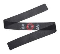 FRCOLOR Japanese Headband for Kitchen Use Comfortable Black Polyester Reusable Head Band with Lasting-serving Life Suitable for People of Different Figures