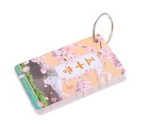 FRCOLOR Japanese Hiragana and Katakana Flash Cards with Ring Portable Educational Syllabary Alphabet Learning Cards for Beginners and Clear Fonts and Bright Colors for Efficient Gojūon