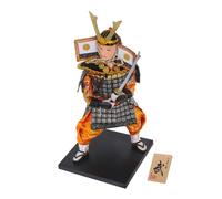 FRCOLOR Japanese Style Desktop Samurai Doll Japanese Warrior Ornament Housewarming Gift Tabletop Decoration