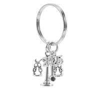 FRCOLOR Justice Scale and Gavel Keychain Pendant Metal Key Holder with Wisdom Symbol for Lawyers Men Women Craftsmanship Handbag Charm Accessory Favor gift for for for for for for