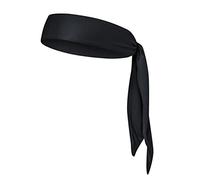 Frcolor Head Tie Sports Headband Tie Headband for Women and Men Sweatband Head Ties Ideal for Running Working Out Tennis Karate Athletics (Black)
