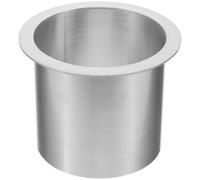 FRCOLOR Kitchen Countertop Grommets Stainless Steel Counter Grommets 304 Embedded Round Drop-In Trash Chute Brushed Finish Metal Construction Built-In Waste Management for Home Kitchen