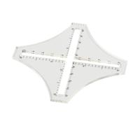 FRCOLOR Knitting Calculator Acrylic Density Ruler Precise Knitting Gauge with Needle Count Quilting Ruler Sewing Tool for Craft and DIY Projects