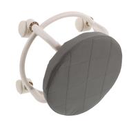 FRCOLOR Knot Grouting Stool Low Rolling Swivel Wheels Pu Leather round Comfortable Caster Stool for Home Garage Salon Beauty Footrest