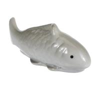 FRCOLOR Koi Fish Floating Sculpture for Garden Ponds and Bathtubs Ceramic Fish Figurine for Home and Outdoor Decoration