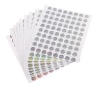 FRCOLOR Labels Fade Resistant Stickers 2400pcs White PVC Qc Passed Adhesive Self Adhesive Status Tested Tags for Warehouse and Use for Quality Checking
