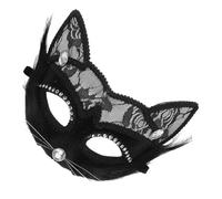FRCOLOR Lace for Men Women Elegant Black Masquerade Party Accessory for Halloween Festivals Versatile Gender Celebrations Costumes