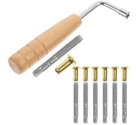 FRCOLOR Laiya Piano String for Lyre Harp Tuning Wrench Metal Turn Pins and Accessories for Professional Lyre Tuning and Repair