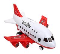 FRCOLOR Large Airplane for Educational Plane with Extended Wings for Imaginative Play and Speech Development Crash Resistant Model for Boys and Age