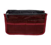 FRCOLOR Large Capacity Folding Handbag Liner with Double Layer Pockets | Nylon Organiser, Waterproof Zipper Design, Quick Access, for Commuting and Travel