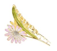 FRCOLOR Large Daisy Hair Claw Clip for Women Metal Hair Jaw Clamp Durable with Smooth Edges Elegant Flower Design for Updos and Everyday Styles