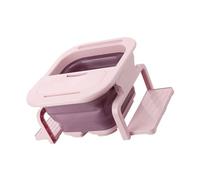 FRCOLOR Large Home Foot Bath Bucket with Massage Rollers Foldable Foot Soak Tub for Relaxation and Fatigue Relief Wear Resistant Material Stable Support for Adults Practical Random Color