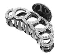 FRCOLOR Large Rhinestone Hair Claw Clips for Women, Non-Slip Resin Jaw Clips for Thick Hair, Elegant Accessories for Daily Use and Styling