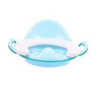 FRCOLOR Large Toilet Training Seat with Safety Handles Ergonomic High Back Design for Boys and Years Non Slip Potty Seat for Standard Toilets Spine Protection Transition Trainer