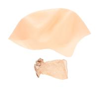 FRCOLOR Latex Bald Hat for Makeup and Cosplay Realistic Bald Cap Costume Accessory Reusable Mesh Wig Hat for Halloween Party and Movie Props