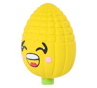 FRCOLOR Latex Squeaky Tough Chewer Dog Large Laughing Corn Vegetable Face Puppy Teething Chew for Aggressive Dogs Interactive Pet