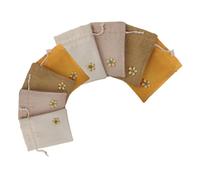 FRCOLOR Lavender Sachet Bags 8pcs Small Medium Refillable Scented Paper Pouches with Drawstring, Herb Storage and Fragrance Sachets for Wardrobe, Car, and Home Freshening