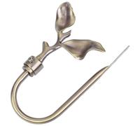 FRCOLOR Leaf Design Curtain Holdbacks Metal Tie Back Hooks for Drapery Wall Mount Suitable for Potted Hook Use and Clothes Hanging