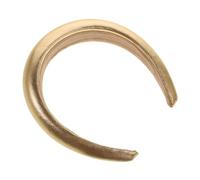 FRCOLOR Leather Wide-edge Hair Band Shiny Golden Sponge Headband Creative Solid Headwear for Women and Girls Stylish Hair Hoop for Daily Makeup