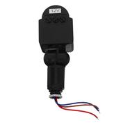 FRCOLOR LED Pir Motion Sensor Light Dc 12v 30w Load Controller, Black Infrared Motion Detector Switch for Outdoor and Indoor Lighting Control