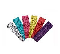 6pcs Leopard Print Cotton Headbands Yoga Fashion Headband for Women Girls Hair Wrap Accessories (Random Color)