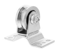 FRCOLOR Lifting Rope Pulley V Groove Wheel Heavy Duty Rigid Caster Suitable for Light Workshop and Garage Use