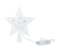 FRCOLOR Light up Christmas Tree Toppers LED Tree Top Star Lighted Christmas Tree Star Glowing Star Tree Topper Xmas Tree Ornament Party Supplies without Battery