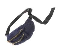 FRCOLOR Lightweight Denim Waist Bag Portable Crossbody Pouch Chest Pocket Women's Hobo Shoulder Bag Elastic and Adjustable