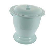 FRCOLOR Lightweight Plastic Bedpan with Lid and Handle for Elders and Kids, Smooth Surface Household Urinal Toilet Pot, Portable and Leakproof Emergency Chamber Pot for Daily Use