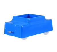 FRCOLOR Lightweight Plastic Students Mechanics Trolley with Inclined Design for Classroom Experiment Block Demonstrations and Teaching Tools, Portable Science Education Wedge Cart