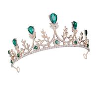 FRCOLOR Lightweight Rhinestone Tiara Crown with Zinc Alloy Frame, Comfortable to Wear Bridal Headband for Birthday and Pageant, Unique Design Showcasing Nobility Temperament