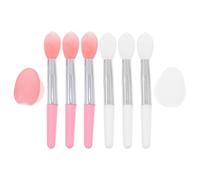 FRCOLOR Lip Mask Applicator Set with Silicone Soft Heads for Smooth Lip Color Application and Liquid Cosmetics 2 Sets for Daily and Professional Makeup Use