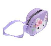 FRCOLOR Little Girl Crossbody Purse with Rabbit Design PU Leather Cute Boys and Shoulder Bag for Birthdays and Holidays