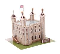 FRCOLOR London Tower Puzzle Famous Architecture Model Educational DIY Building Kit for Adults Smooth Edges Safe Craft to Develop Spatial Imagination and Hand-eye Coordination