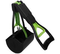 FRCOLOR Long Handle Foldable Pooper Scooper for Dogs and Cats Green Abs Pp Pet Poop Picker with Rotatable Scoop Head Greater Flexibility for Walks and Trips to The Park