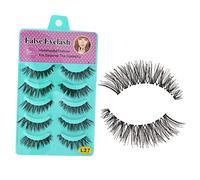 FRCOLOR Long Stem False Eyelashes 5 Pairs of Handmade Dramatic Eye Lashes for Special Occasions