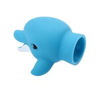 FRCOLOR Lovely Blue Kids Faucet Extension for Children, Softens Water Flow with Easy Installation, Plastic Cartoon Style Faucet Guide Extender for Bathroom Hand Washing