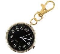 FRCOLOR Luminous Keychain Watch Pocket Hanging Watch Unisex Hanging Key Buckle Portable for Dad for Leader Random Color