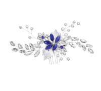 FRCOLOR Luxury Handmade Hair Comb Pearl Insert Rhinestone Hairpins for Wedding Party Prom