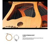 FRCOLOR Lyre Strings Full Metal Replacement for Lyre Harp Instrument Accessories with Moderate Tension Resonance Sound Quality