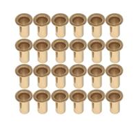 FRCOLOR M6x12 Copper Hollow Rivets 100pcs Round Rivets for Shoe Repair Leather Fabric Creative DIY Crafts