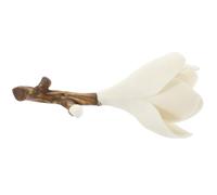 FRCOLOR Magnolia Shaped Ceramic Table Incense Burner Small Desktop Incense Holder with Air Purifying and Relaxation Features Delicate Creative Retro Fashion Style for Home and Desktop Use