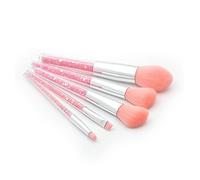 FRCOLOR Makeup 5 Pcs Brush Set Professional Cosmetics Brush Set Light Pink for Women