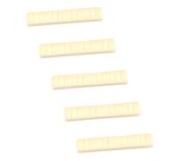 FRCOLOR Mandolin Nuts Will Not Damage Instrument Strings 5pcs Beige Plastic Lightweight and Stylish Replacement Accessories with Delay Tones Good Accessory for 8 String Mandolins