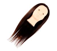 FRCOLOR Mannequin Head for Hair Styling Practice Realistic Human Hair Dummy Head for Cosmetology Supplies